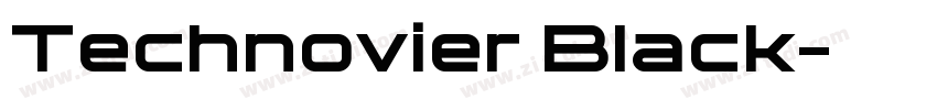 Technovier Black字体转换